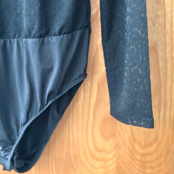 NWT All Saints Bela leopard lace long sleeve bodysuit, size 8 - Picture 3 of 11